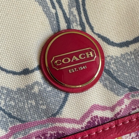 Coach Colorful Scribble C Backpack EUC - Picture 4 of 13